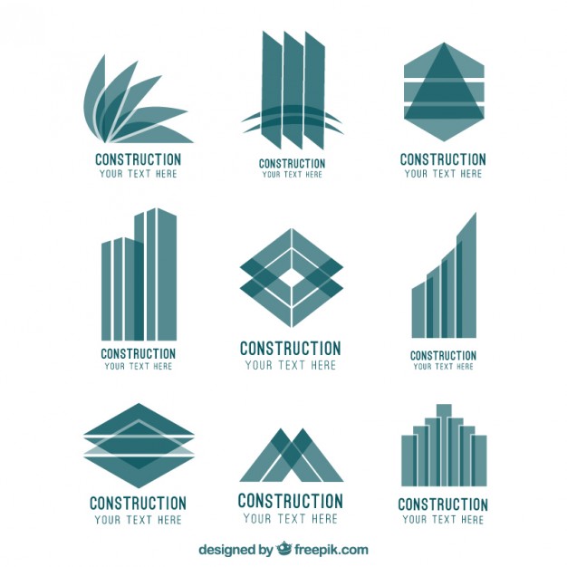 626x626 Abstract Construction Logos Vector Free Download