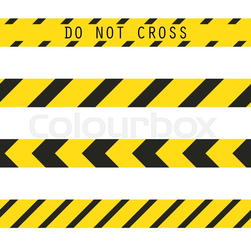 800x800 Do Not Cross The Line Caution Vector Tape. Seamless Police Warning