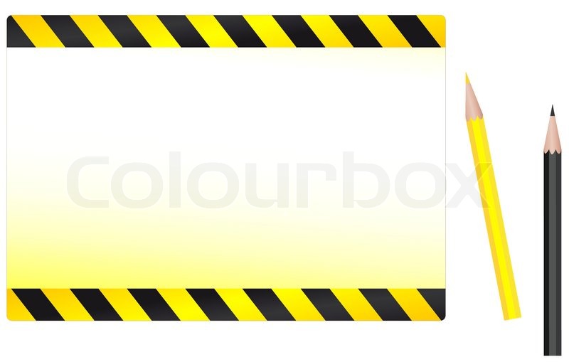 800x509 Modern Construction Background With Yellow And Black Pencil