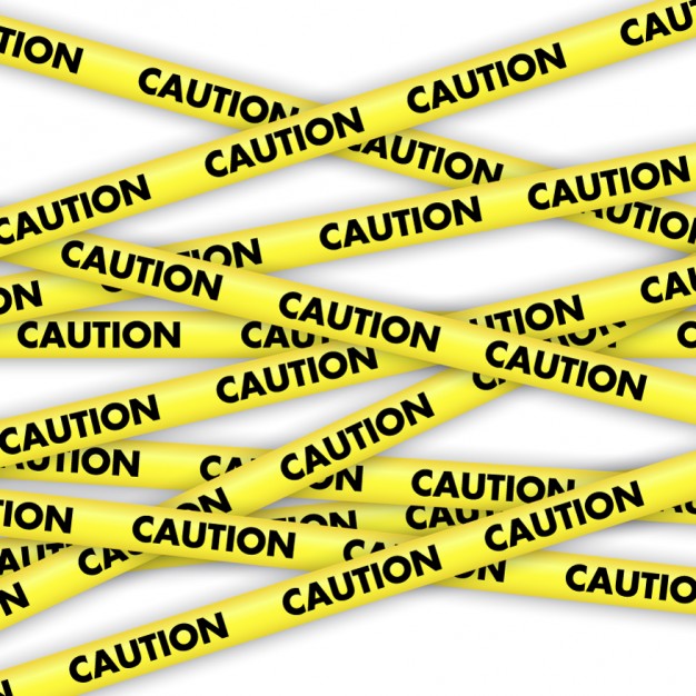 626x626 Caution Yellow Tapes Vector Free Download