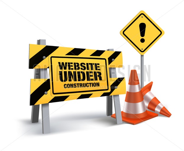 623x512 Website Under Construction Vector Sign In White