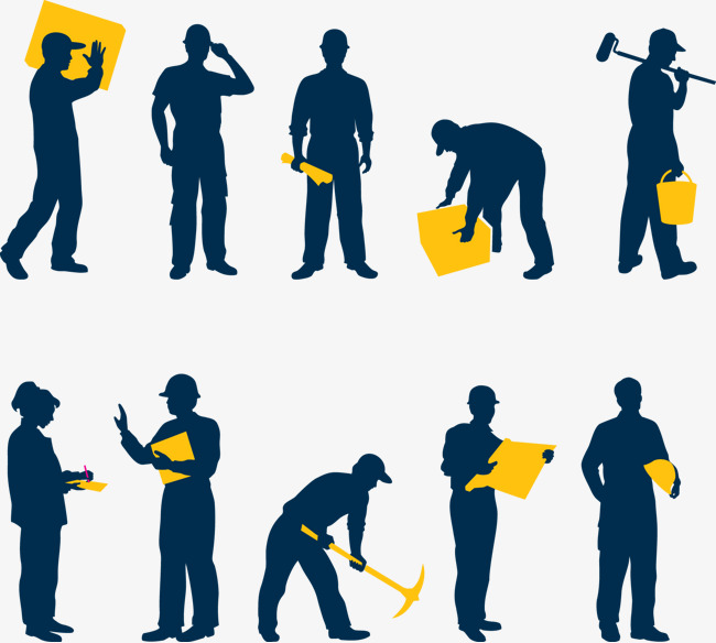 650x584 Construction Workers Vector Material Free Download, Construction