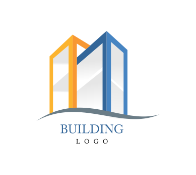 389x346 Two Building Construction Vector Logo Inspiration Download