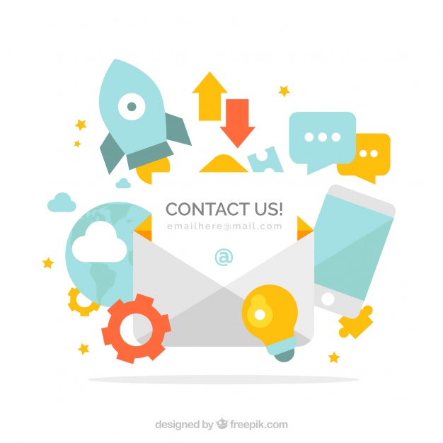 626x626 Background Of Business And Contact Elements Vector Free Download