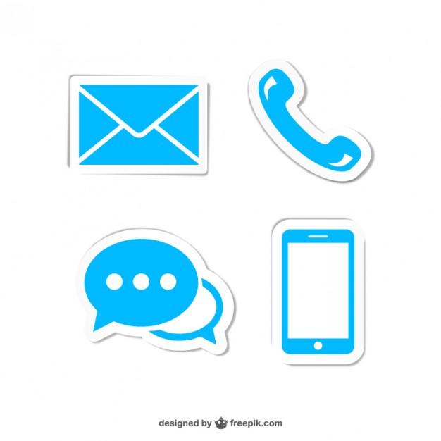 626x626 Contact Blue Icons Vector Free Download