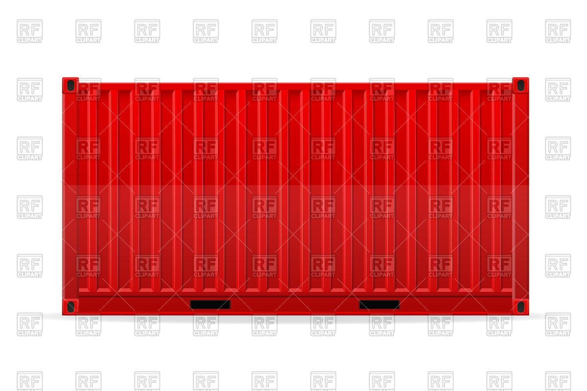 1200x800 Red Cargo Container Vector Image Vector Artwork Of Signs
