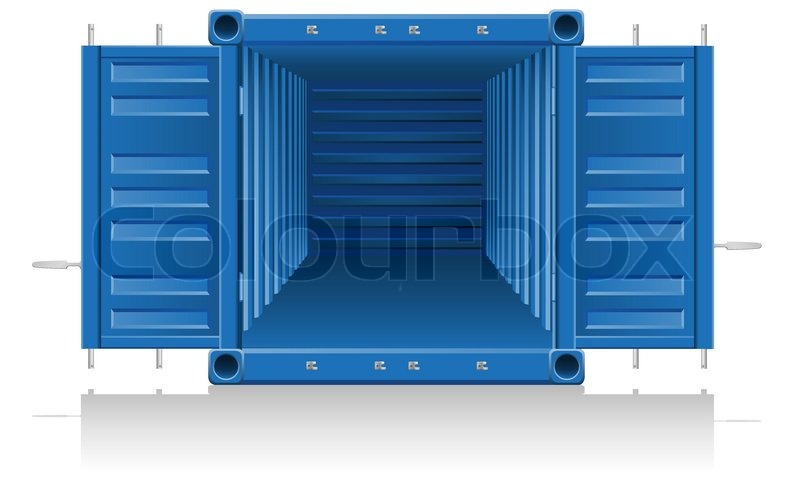 800x482 Cargo Container Vector Illustration Stock Vector Colourbox