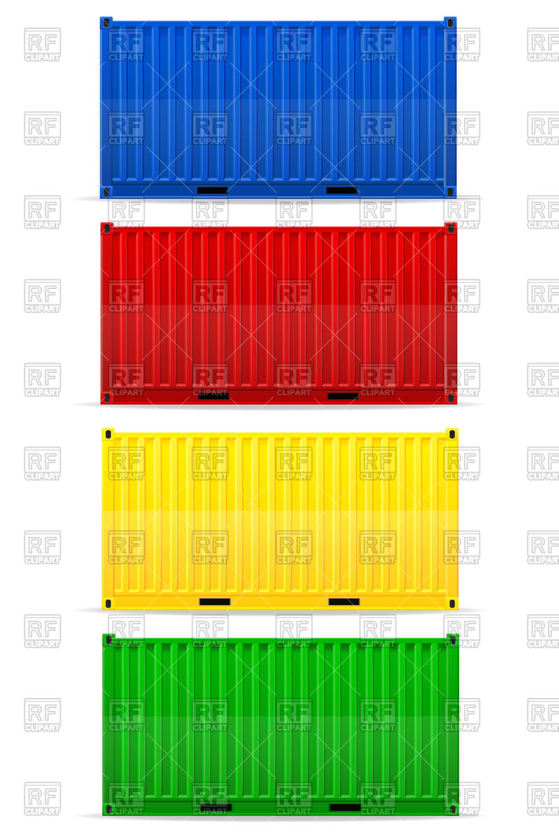 800x1200 Colorful Cargo Containers Vector Image Vector Artwork Of Signs