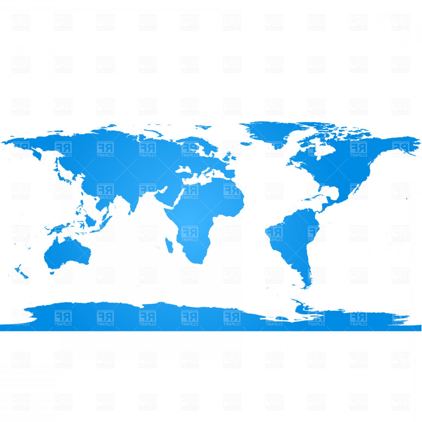 1440x1440 World Map With Continents Vector Clipart Arenawp