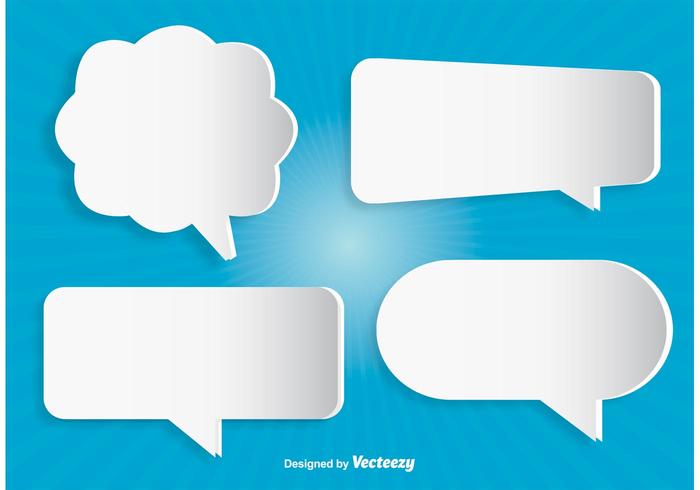 700x490 Modern Speech Bubble Vectors