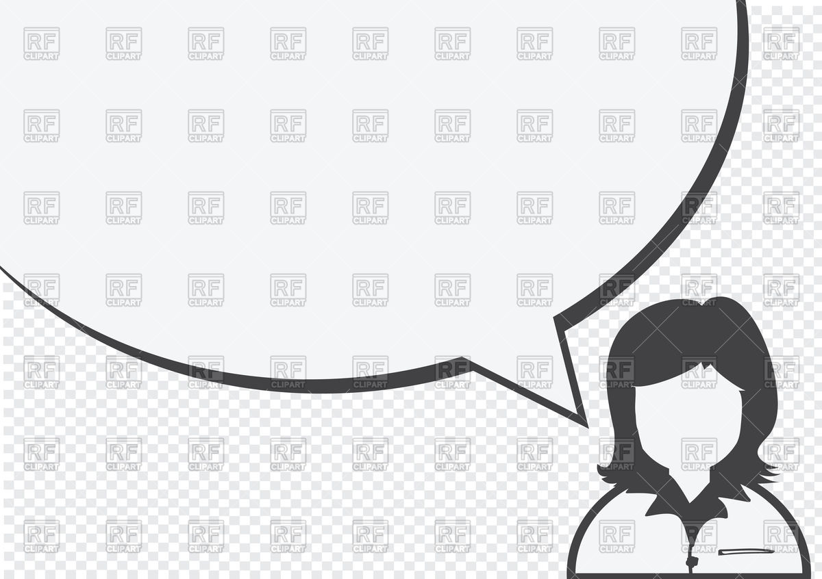 1200x846 Talking Woman With Speech Bubble Vector Image Vector Artwork Of