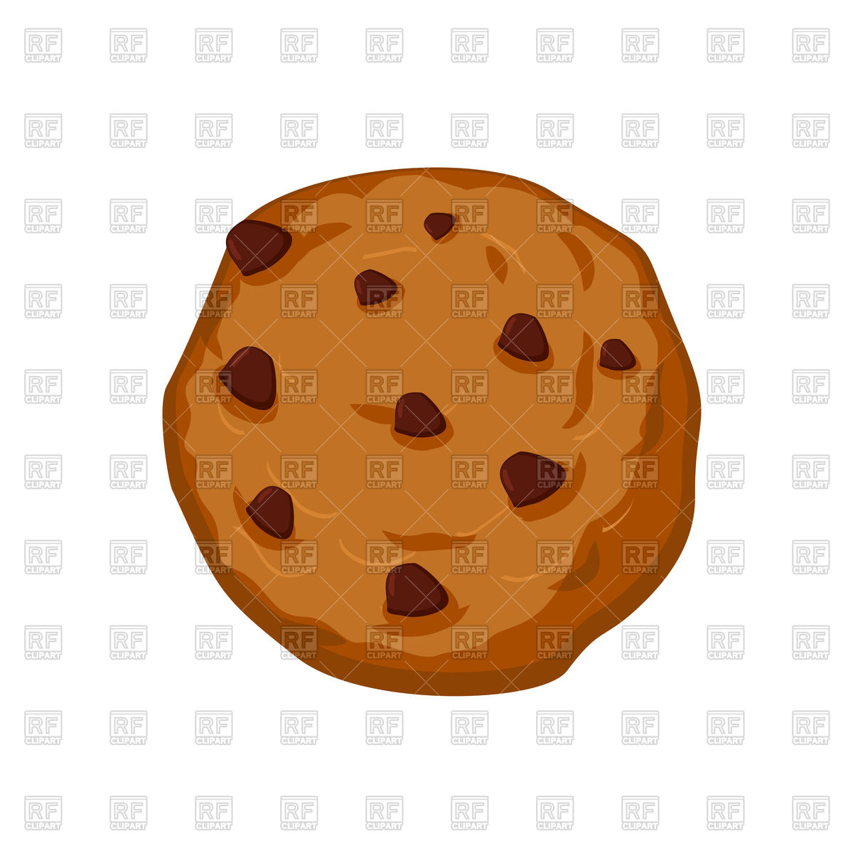 1200x1200 Cookies With Chocolate Drops Vector Image Vector Artwork Of Food