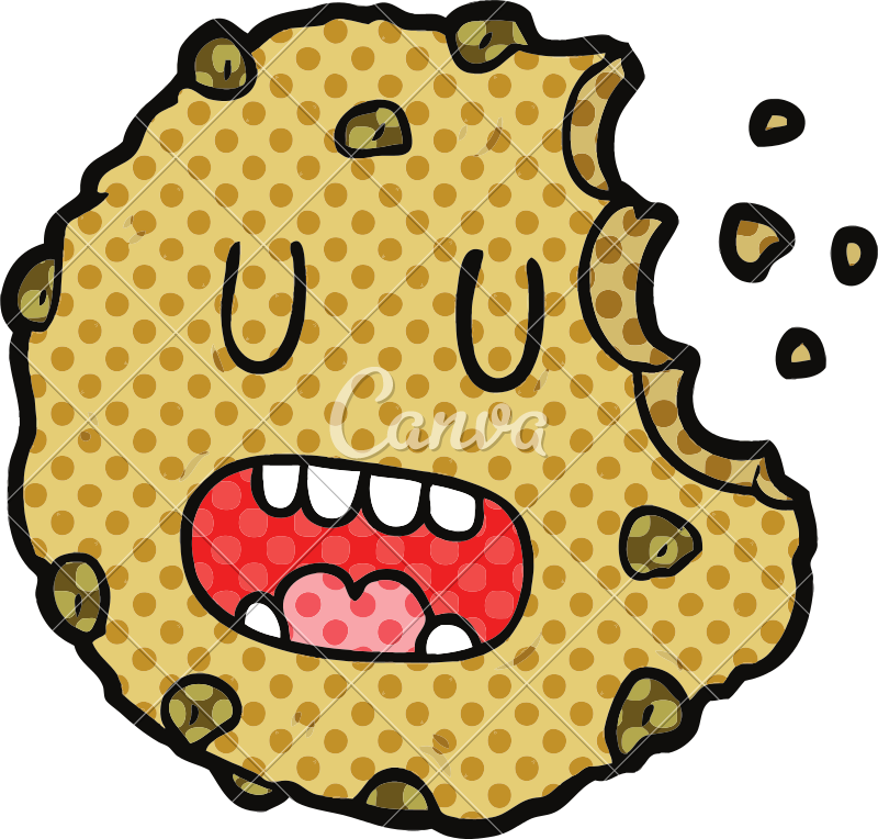 800x764 Cartoon Cookie Vector