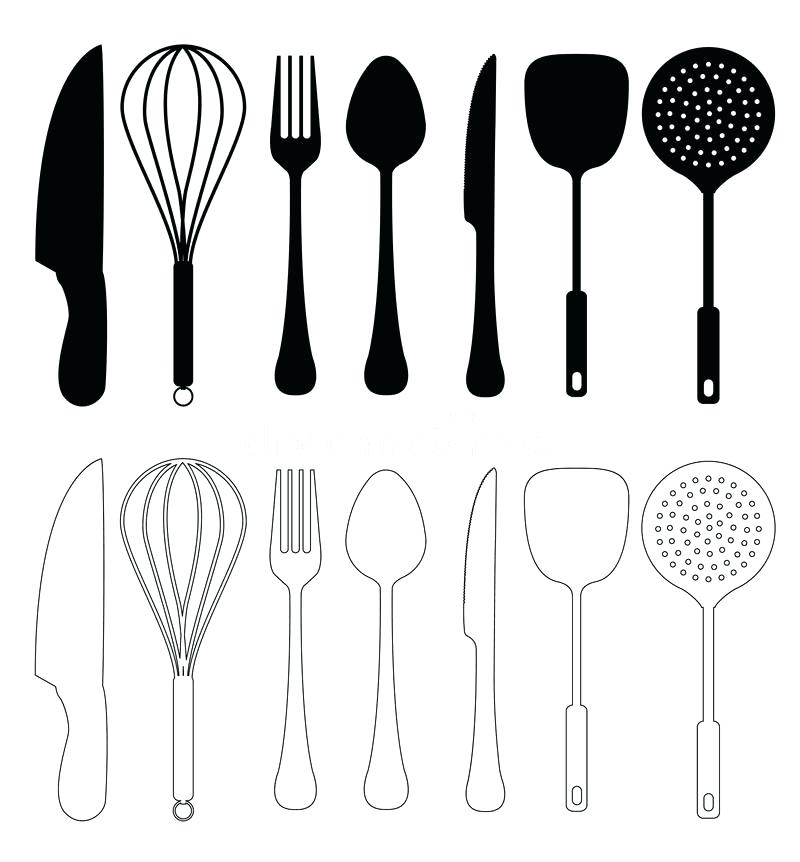 Cooking Utensils Vector at GetDrawings | Free download