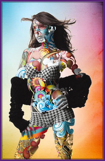 350x535 Design A Cool Vector Art Lady In Photoshop