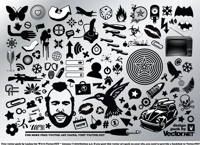 676x491 Free Cool Vector Graphic Set Psd Files, Vectors Amp Graphics