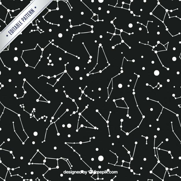 626x626 Cool Black And White Designs Black Constellation Pattern Free