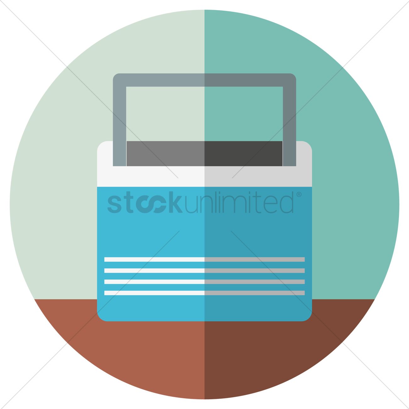 1300x1300 Free Ice Cooler Vector Image