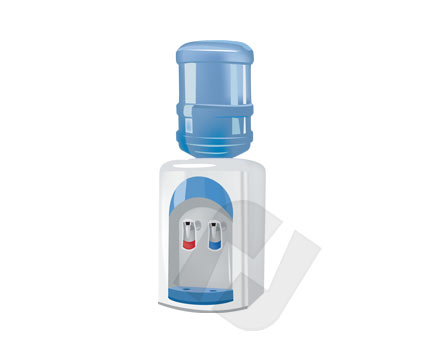 425x356 Water Cooler Vector Clip Art 00190