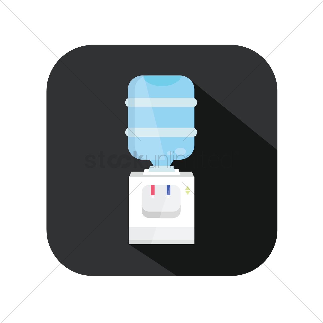 1300x1300 Water Cooler Vector Image