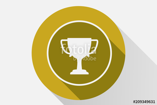 500x334 Icono Amarillo Con Copa. Stock Image And Royalty Free Vector