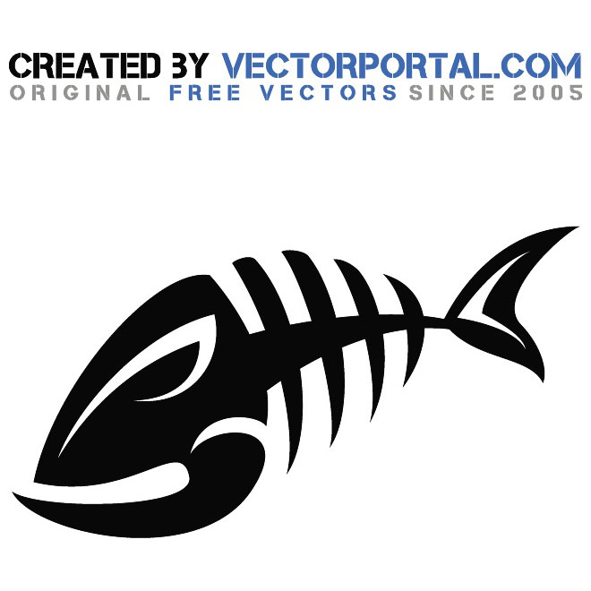 660x660 Fish Bone Royalty Free Clip Art Free Vector 123freevectors