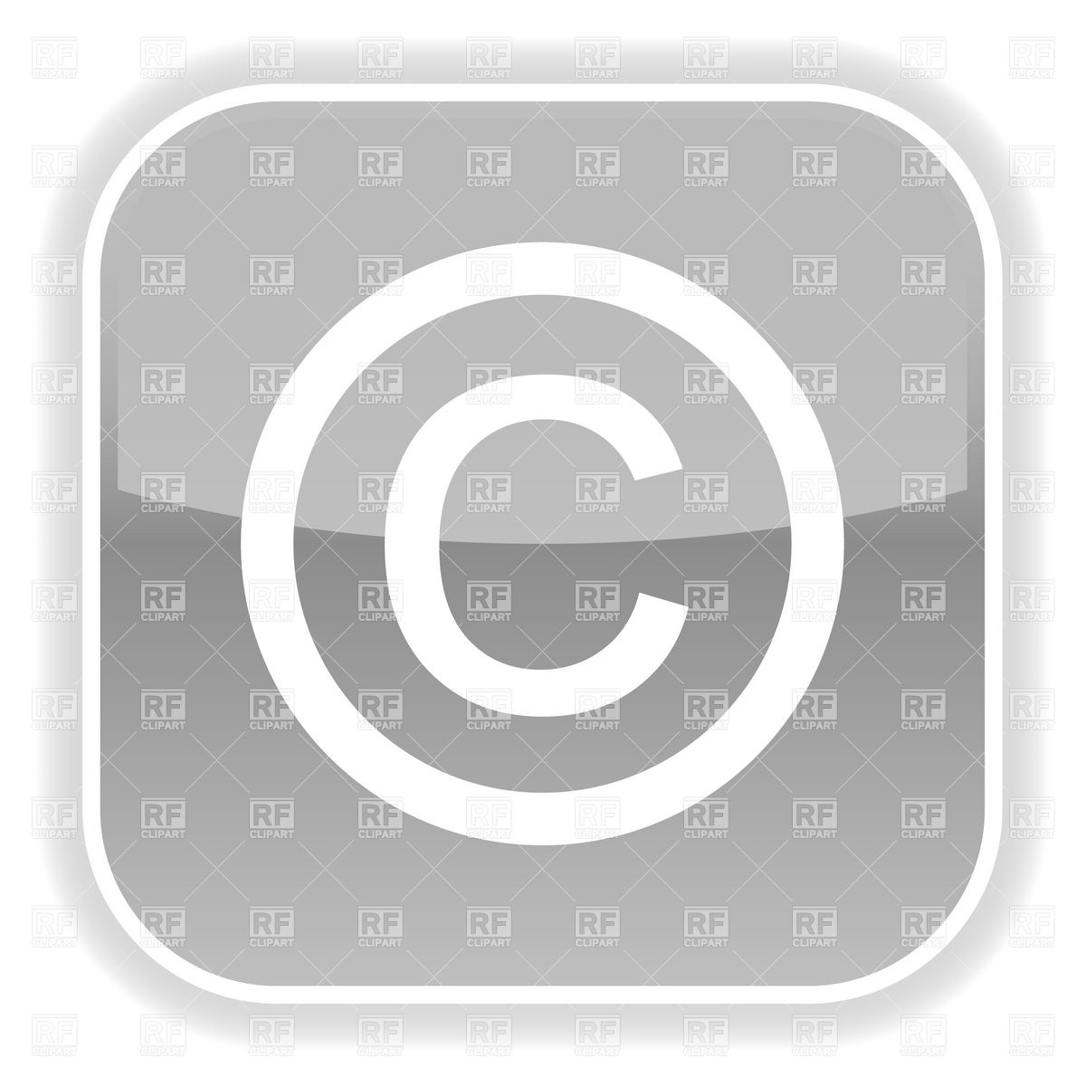 1200x1200 Glossy Copyright Symbol Vector Image Vector Artwork Of Signs