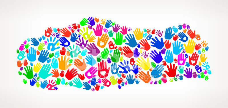 798x378 Turkey Hand Prints Royalty Free Vector Art Pattern Stock Vector