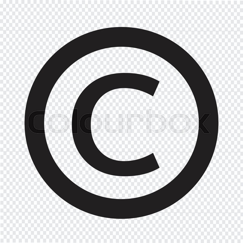 800x800 Copyright Symbol Icon Stock Vector Colourbox