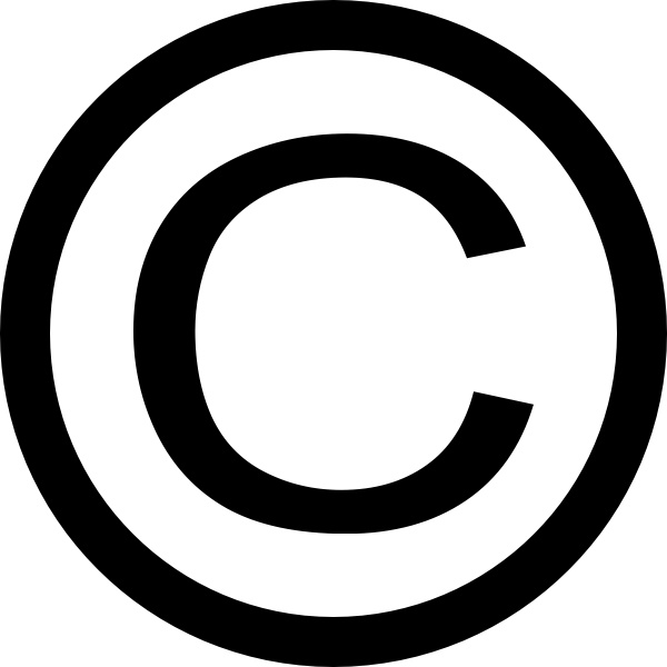 600x600 Thin Copyright Symbol Clip Art Free Vector In Open Office Drawing