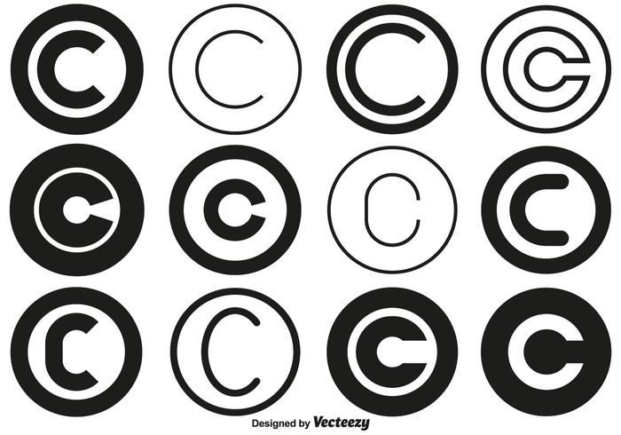700x490 6 Vector Copyright Symbol Collection