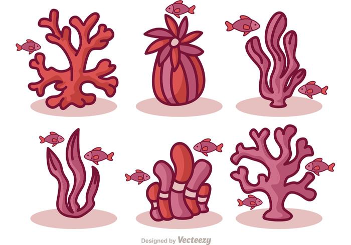 700x490 Coral Reef With Fish Vectors