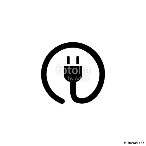 500x500 Power Cord Vector Icon Stock Image And Royalty Free Vector Files