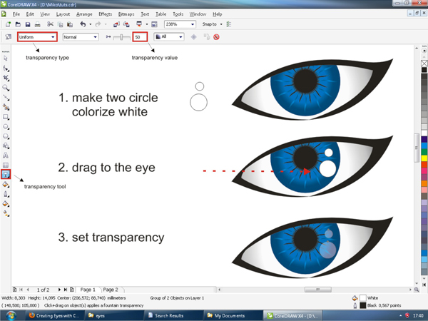 600x450 Creating Vector Eyes With Coreldraw