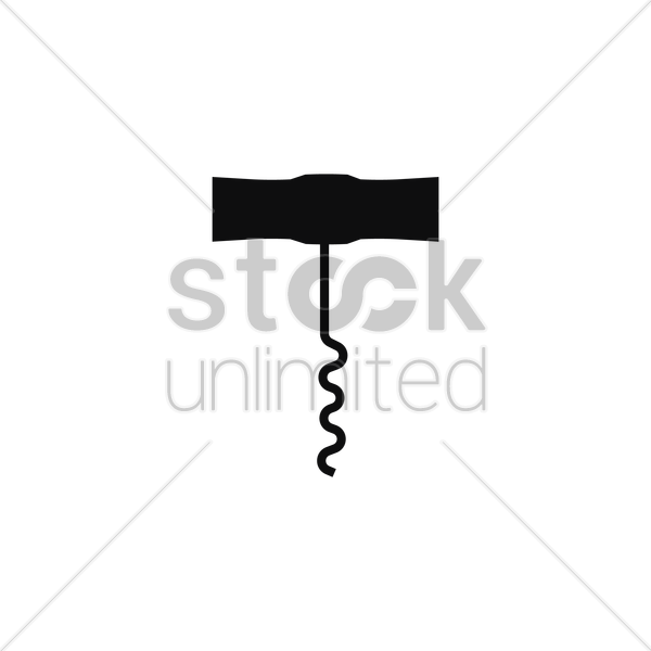 600x600 Corkscrew Vector Image