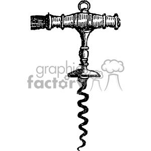 300x300 Royalty Free Vintage Corkscrew Vector Vintage 1900 Vector Art Gf