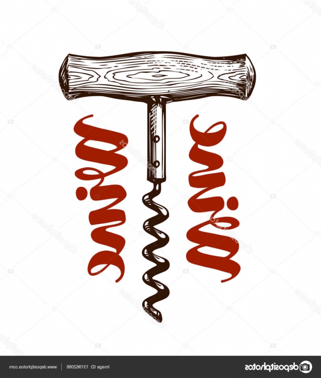 1044x1228 Stock Illustration Wine Corkscrew Vector Illustration Lazttweet