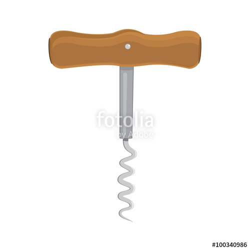 500x500 Wine Corkscrew Vector Stock Image And Royalty Free Vector Files