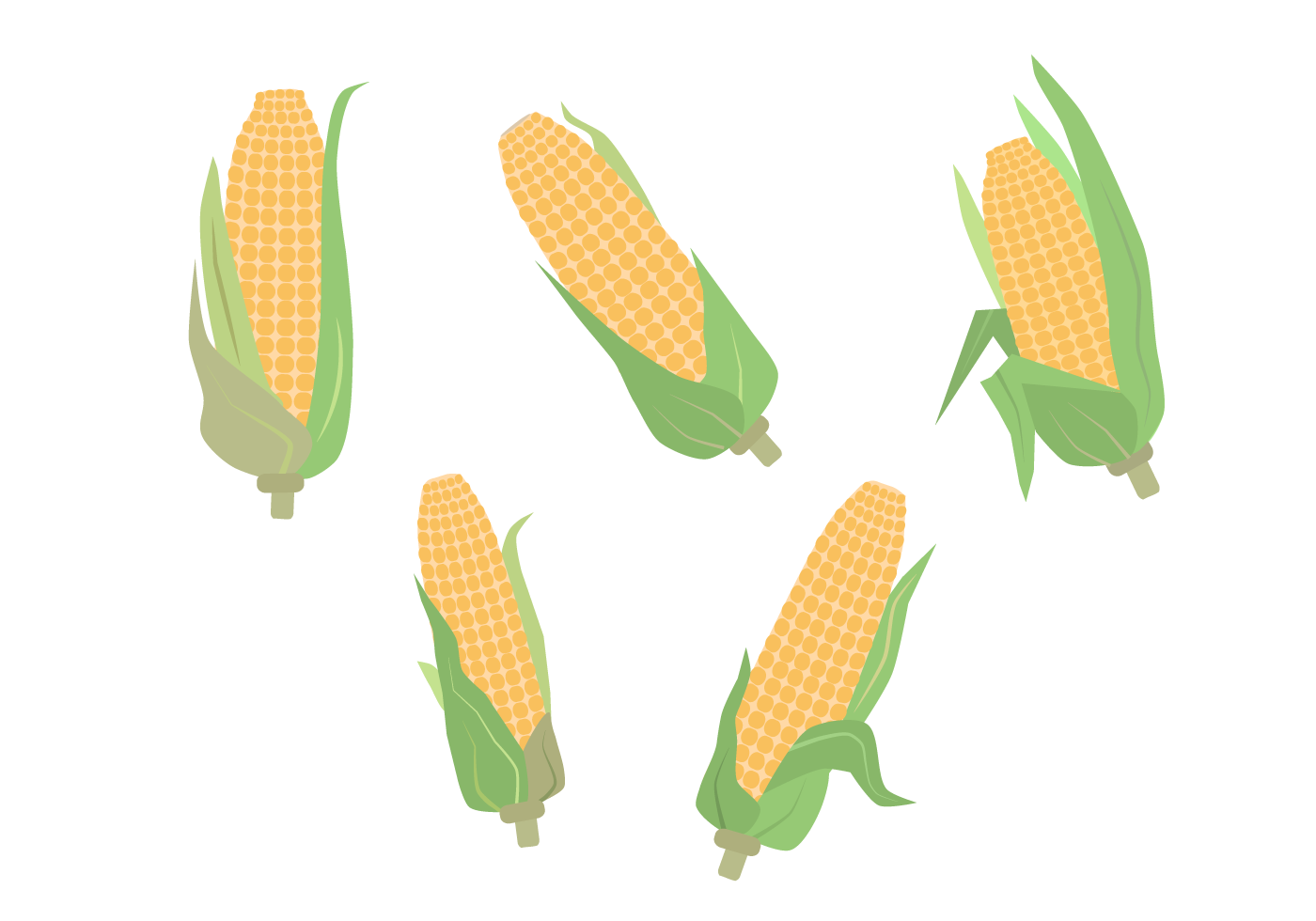 1400x980 Sweetcorn Free Vector Art