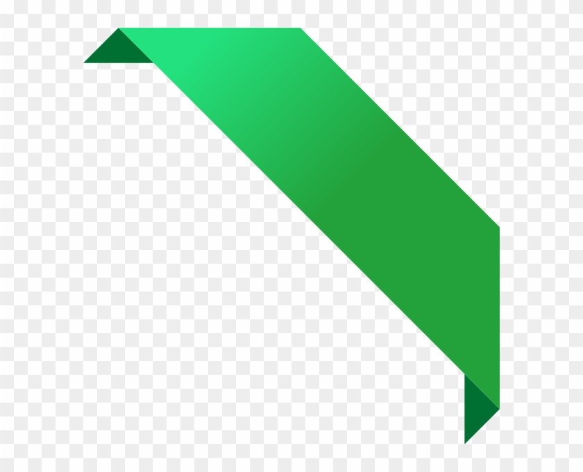 840x680 Corner Ribbon02 Green