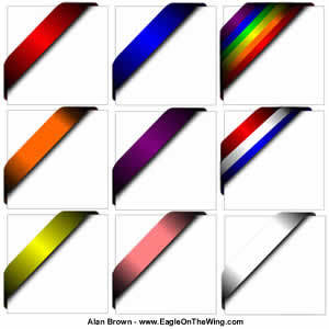 300x300 Corner Ribbons Vector