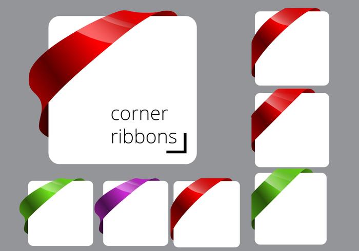 700x490 Free Corner Ribbon Vectors
