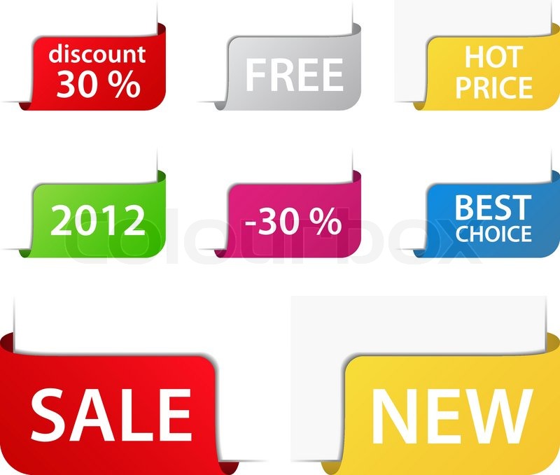 800x679 Vector Corner Ribbons Stock Vector Colourbox