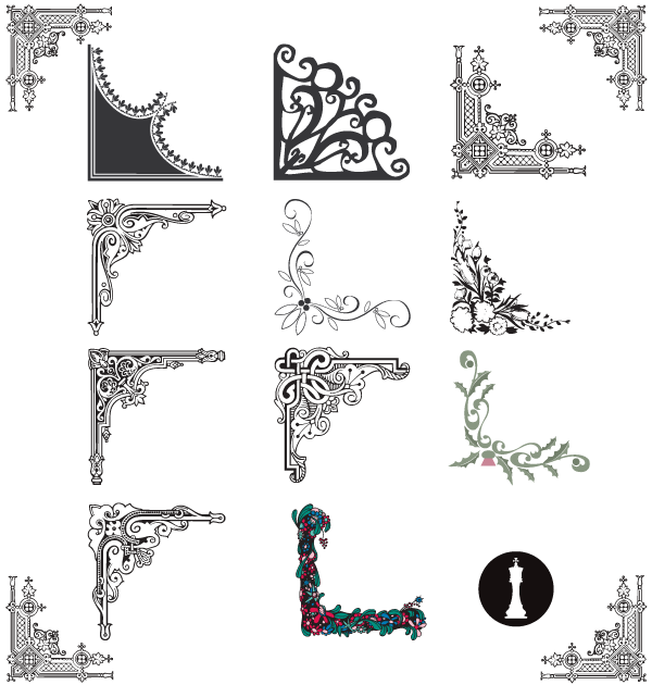 600x630 Free Flower Corner Border Designs Vector Free Psd Files, Vectors