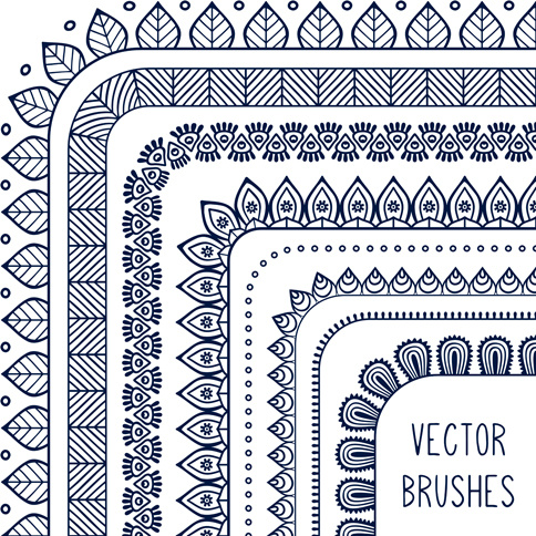 484x484 Line Corner Border Vector Free Vector In Encapsulated Postscript