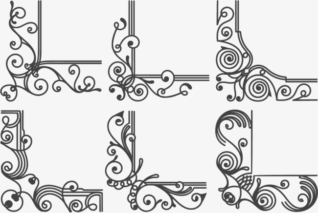 650x437 Vector Border Corner, Border Vector, Corner Vector, Frame Png And