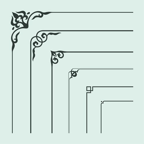 500x500 Corner Ornament Chinese Styles Vector 14 Free Download