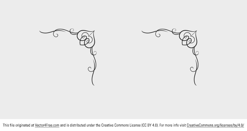 829x440 Free Corner Ornament Vector