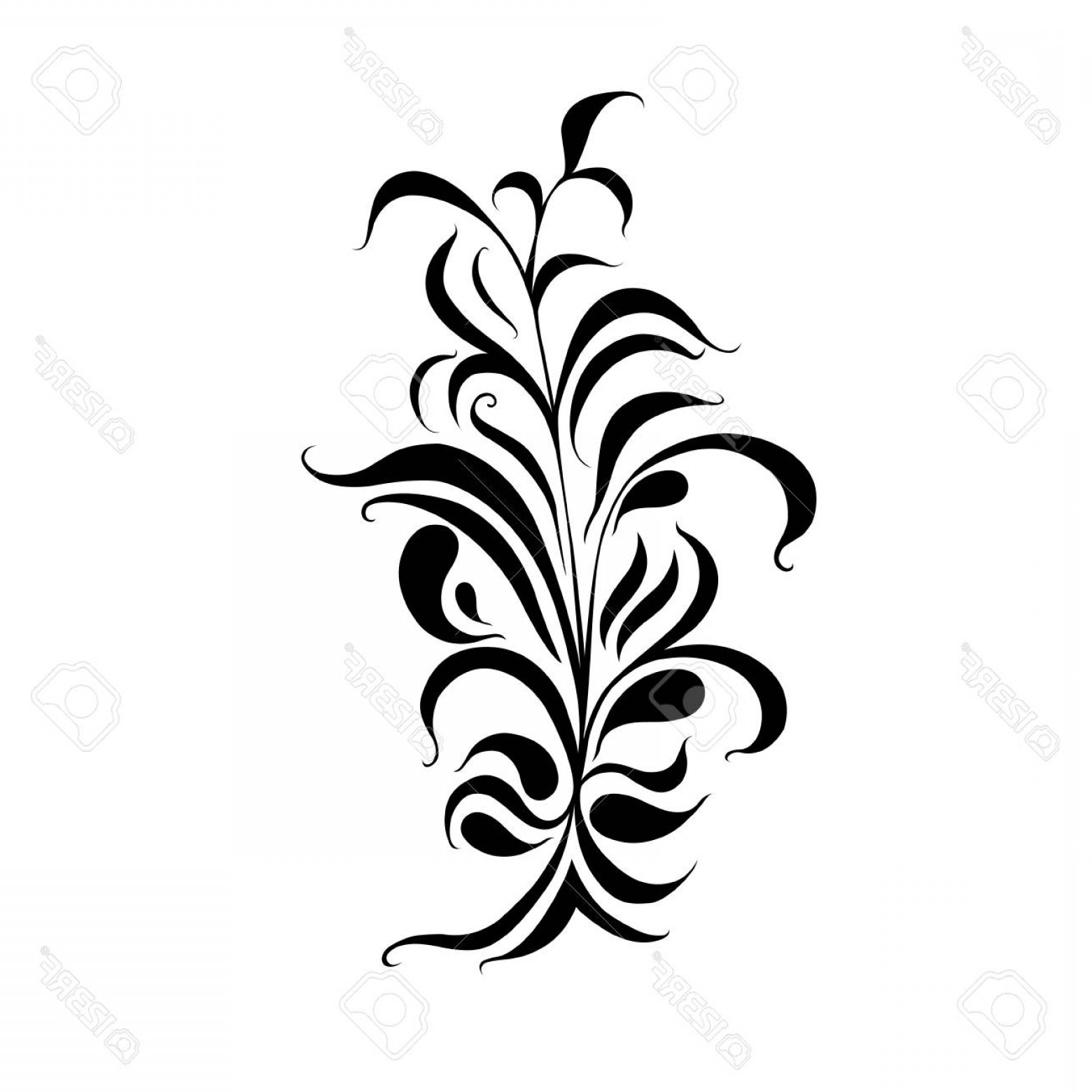 1560x1560 Photostock Vector Floral Corner Border Decorative Design Element