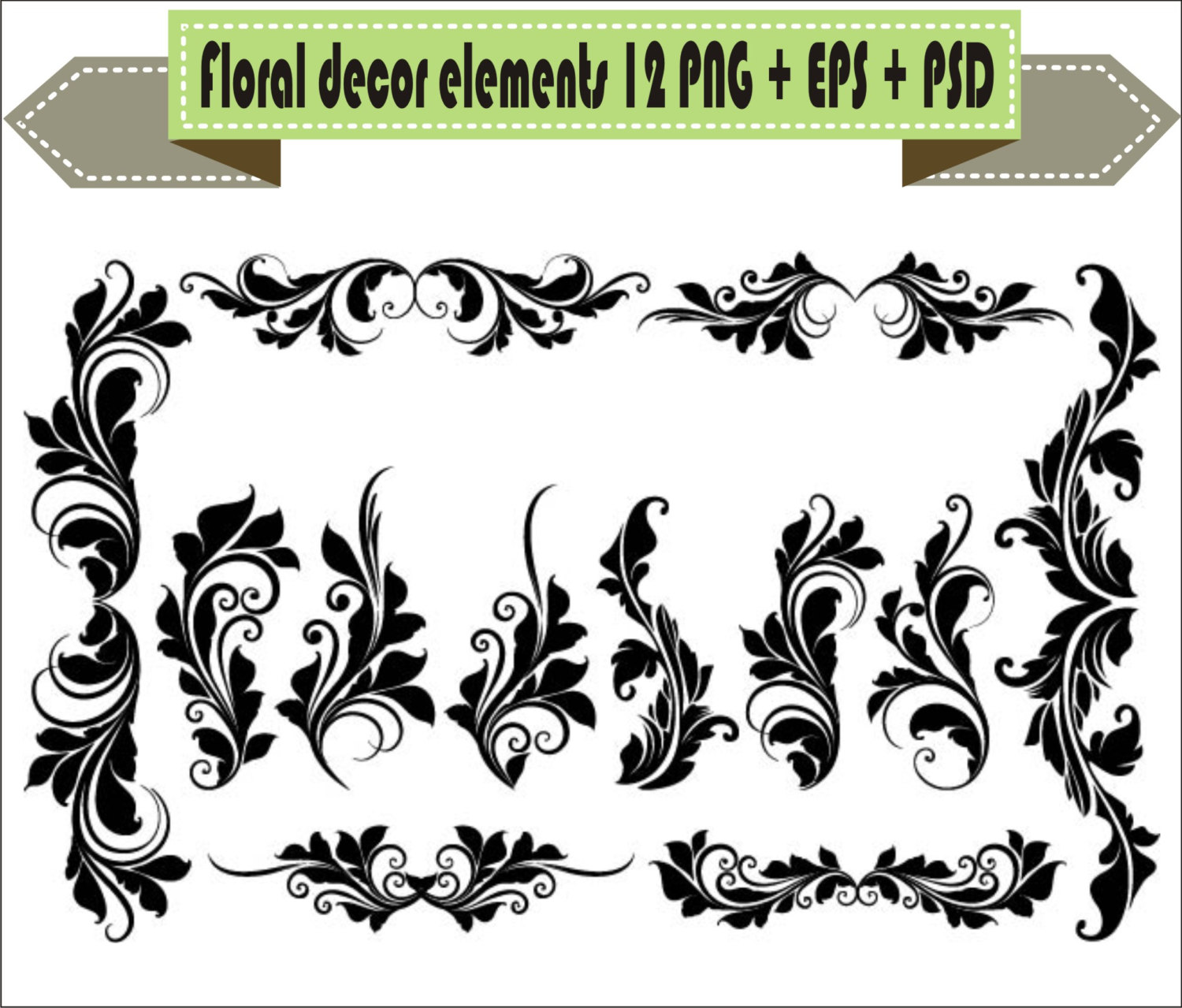 1500x1279 Tribal Clipart Corner Decoration
